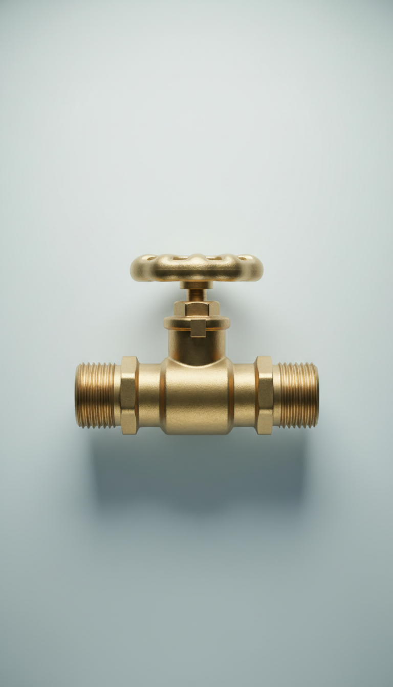Brass Shut-Off Valve for Quick Isolation