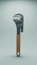 Adjustable Pipe Wrench with Ergonomic Grip
